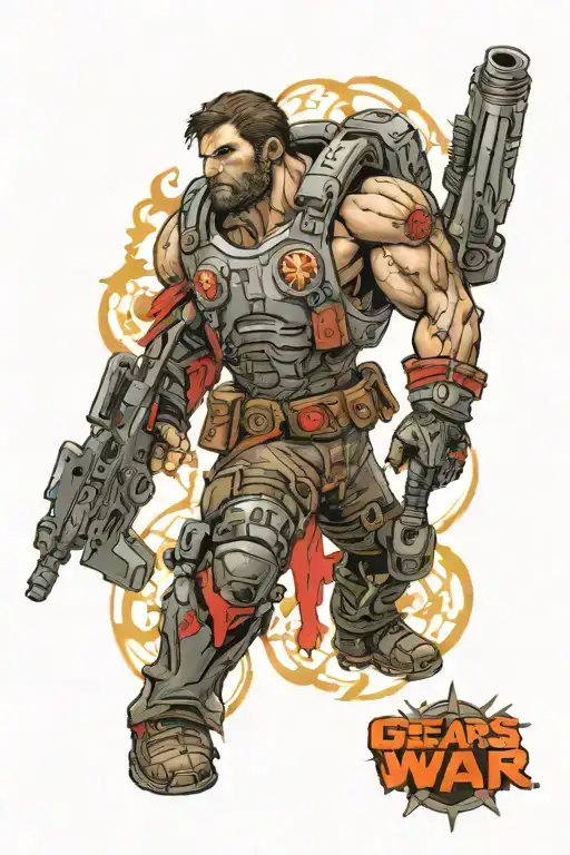Gears of war   tattoo design idea