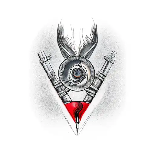 red ink neck tattoo intellect  tattoo design idea