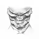 red ink neck tattoo intellect  tattoo design idea