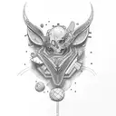 red ink neck tattoo intellect  tattoo design idea
