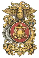 marine corps emblem tattoo design idea