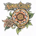 kamal and gungun name tattoo featuring tattoo design idea