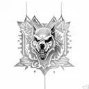 lobo tattoo design idea