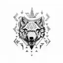 lobo tattoo design idea