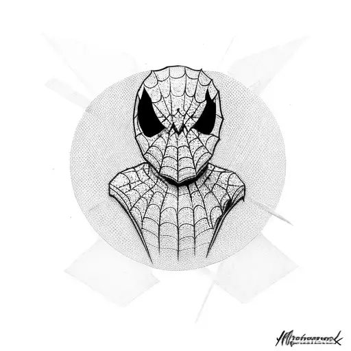 Miles Morales Spiderman tattoo design idea
