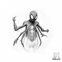 Miles Morales Spiderman tattoo design idea