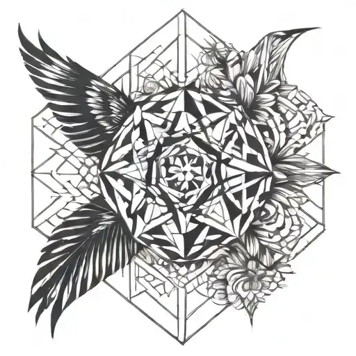 symbolise love and free spirit tattoo design idea