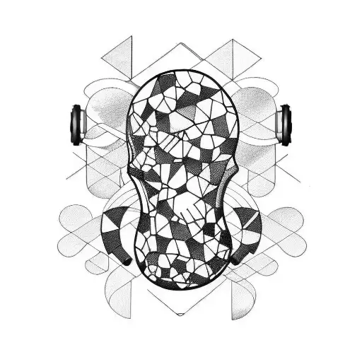 bike and guitar tattoo design idea