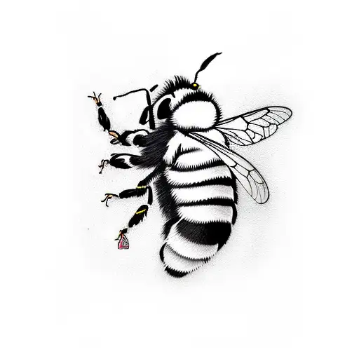bumble bee   tattoo design idea