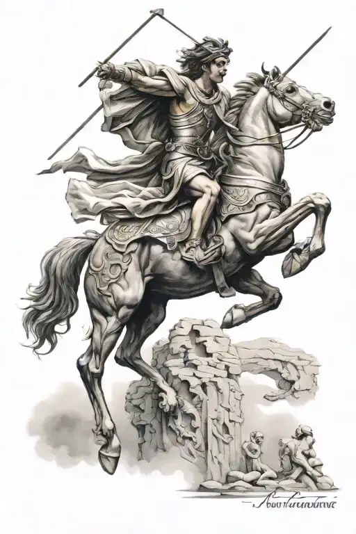 Alexander The great Macedonia tattoo design idea