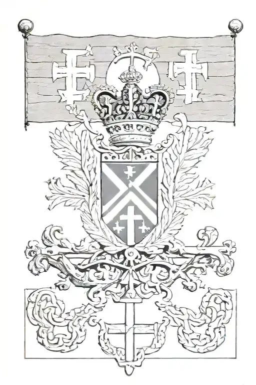 Yugoslavian flag, Josip Broz Tito, orthodox cross and croatia  tattoo design idea