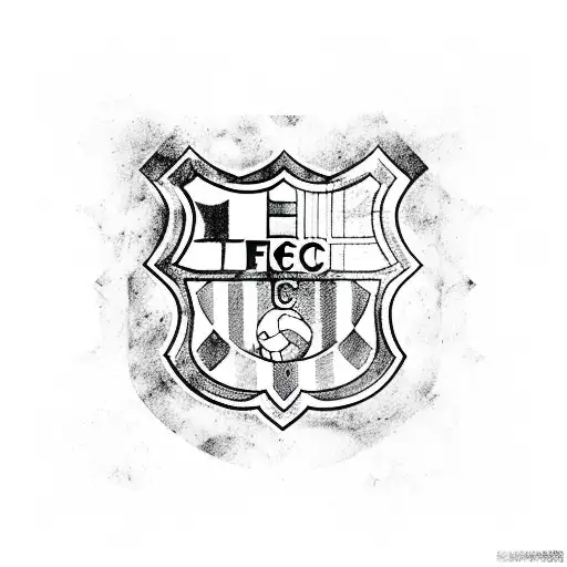 fc barcelona tattoo design idea