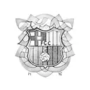 fc barcelona tattoo design idea