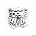 fc barcelona tattoo design idea
