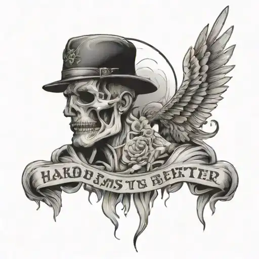 hard times breed better men tattoo design idea