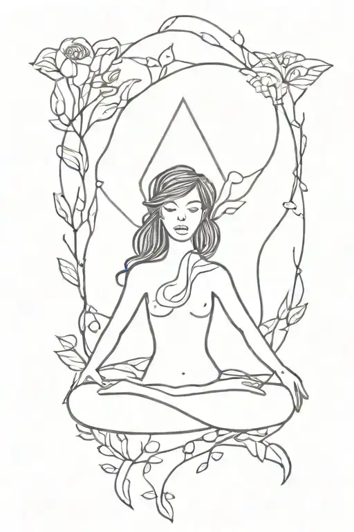 manifestation, healer, nature elements, love  tattoo design idea