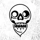 Skull and sun and cage tattoo design idea