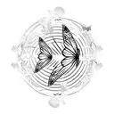 Butterfly effect tattoo design idea