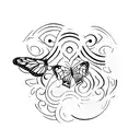 Butterfly effect tattoo design idea