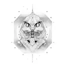 1999 with disordered lines tattoo design idea