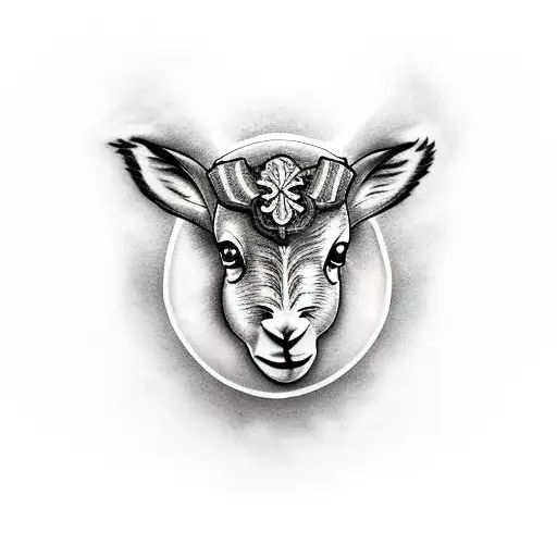 lamb  tattoo design idea
