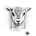 lamb  tattoo design idea