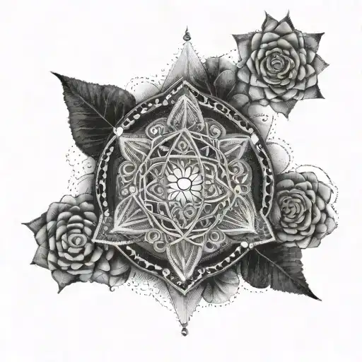 7 chakras tattoo design idea