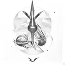 canary in tornado over atlanta tattoo design idea