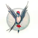 frigate bird tattoo design idea