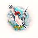 frigate bird tattoo design idea