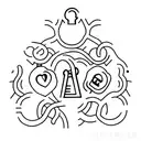 A minimalist tattoo of a key and lock symbolizing the bond between you and your partner, representing your commitment to grow old together. tattoo design idea