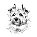 cairn terrier  tattoo design idea