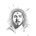 post malone singer tattoo design idea