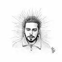 post malone singer tattoo design idea