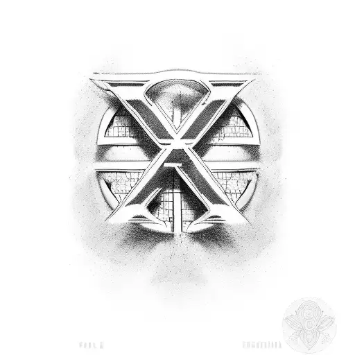 checkered flag, Roman numeral date, see no evil, peace sign tattoo design idea