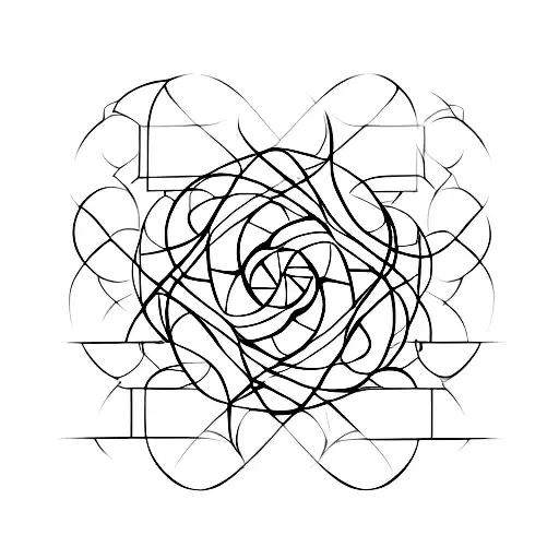 A minimalist tattoo of a psychology symbol merged with a film reel, showcasing the client's occupation in psychology and their fondness for cinema. tattoo design idea