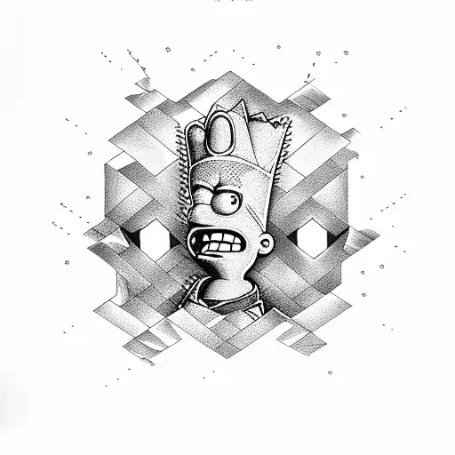 bart Simpson  tattoo design idea
