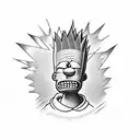 bart Simpson  tattoo design idea