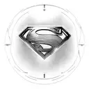 superman with wifi logo in chess tattoo design idea