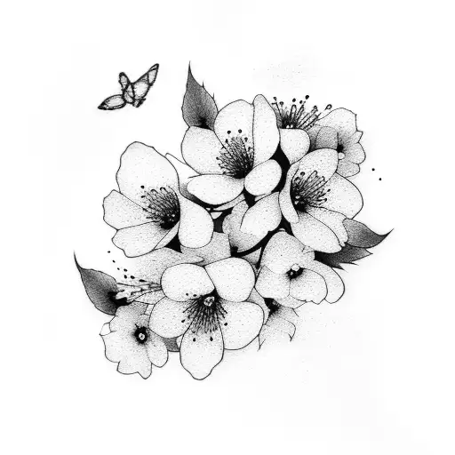 Cherry Blossom tattoo design idea