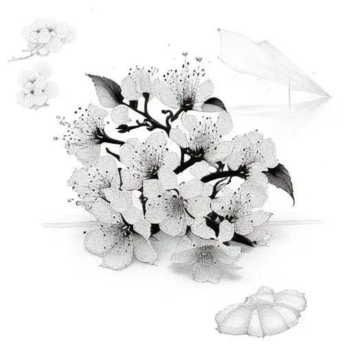 Cherry Blossom tattoo design idea