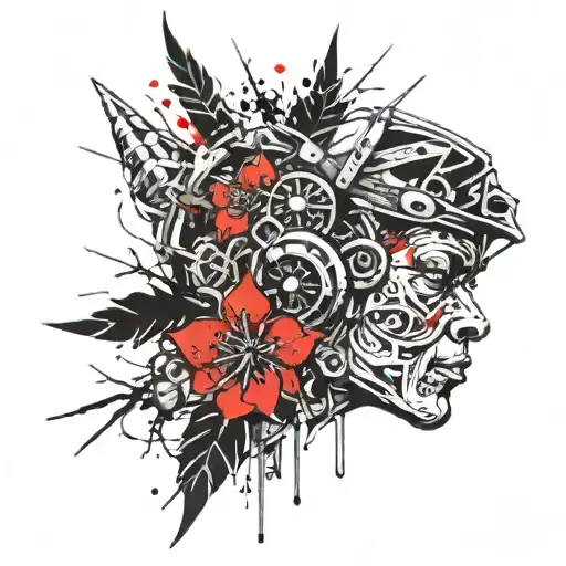 native indonesian flores manggarai tattoo design idea