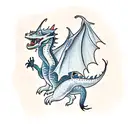 toothless dragon  tattoo design idea