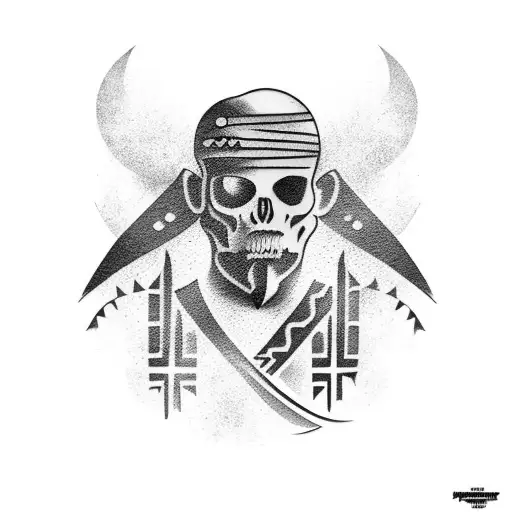 tribal , provider and leader tattoo design idea