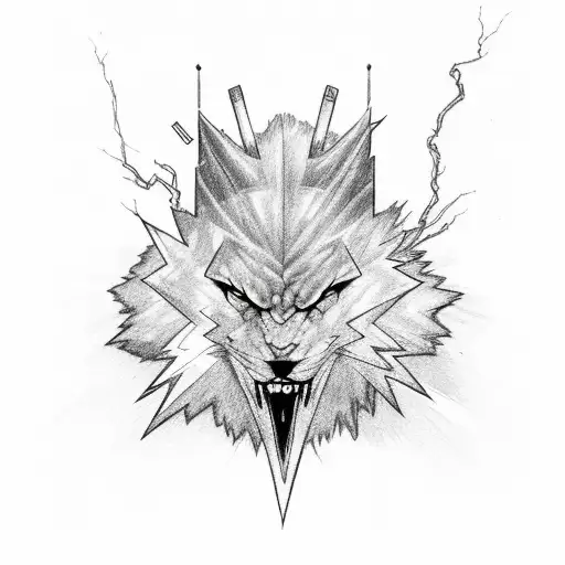 Lightning Bolt tattoo design idea