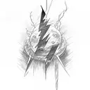 Lightning Bolt tattoo design idea