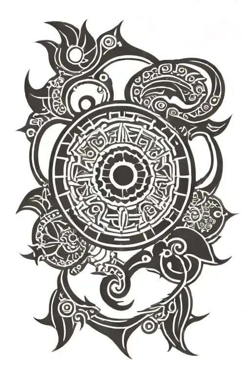 Cambodia Naga Mandala tattoo tattoo design idea