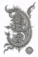 Cambodia Naga Mandala tattoo tattoo design idea