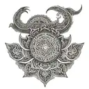 Cambodia Naga Mandala tattoo tattoo design idea