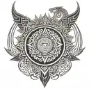 Cambodia Naga Mandala tattoo tattoo design idea